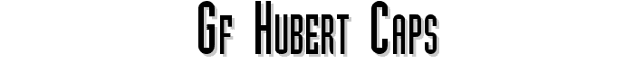 GF Hubert Caps font